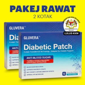PAKEJ RAWAT ( 2 KOTAK GLUVERA DIABETIC PATCH )